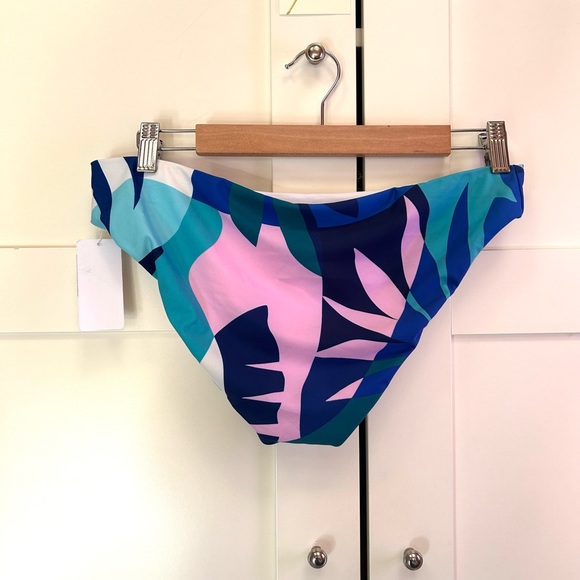 Splendid Lovina retro print hipster fit bikini bottoms, size large, NWT - Picture 3 of 11